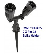 Vive E27 Garden Spike Holder (Double) 